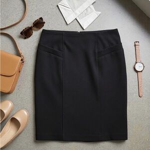 Andrienne Vittadini Black Pencil Skirt - Size 8
